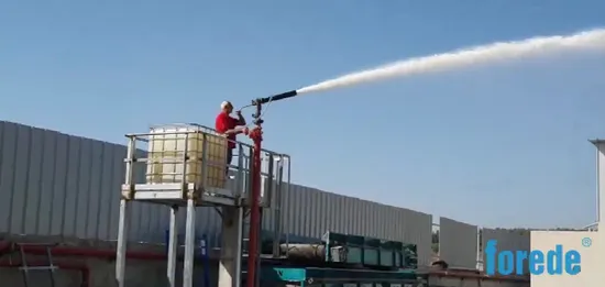 Moniteur de mousse de bouche d'incendie à débit constant